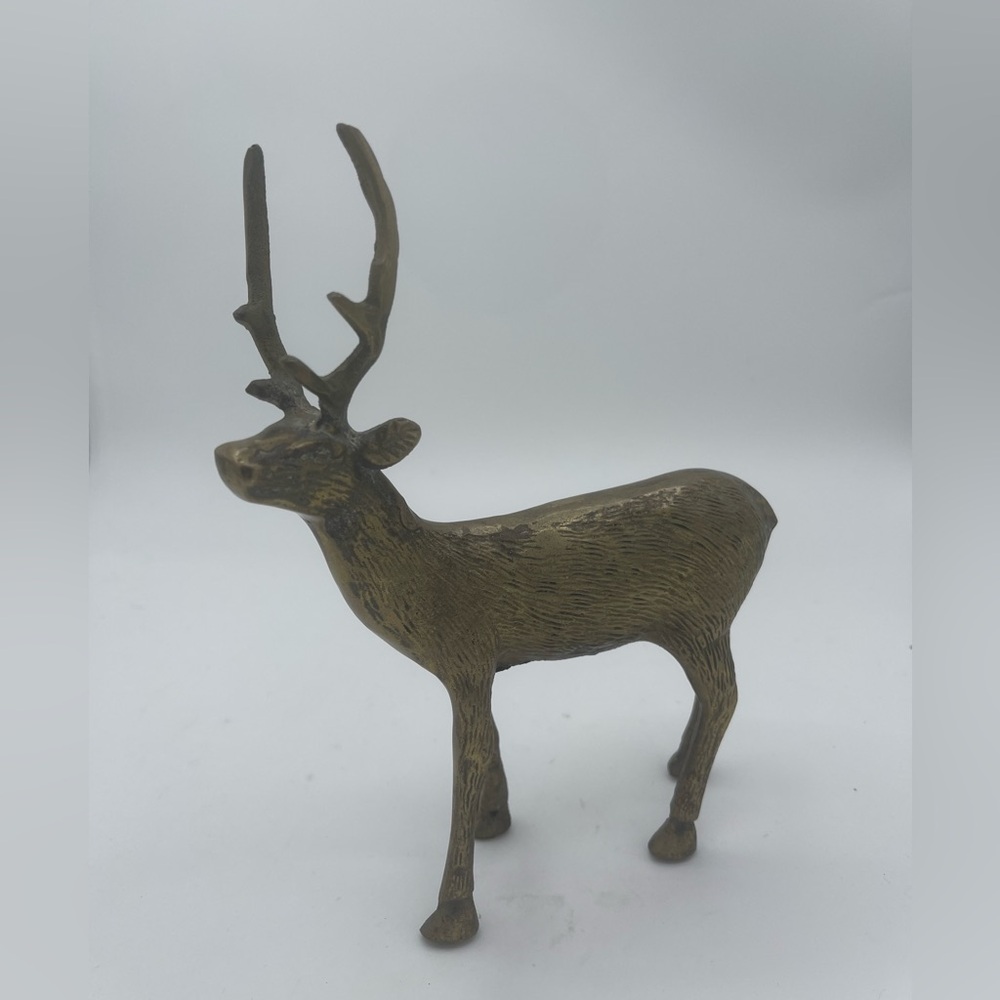 Heavy Metal Deer Figurine